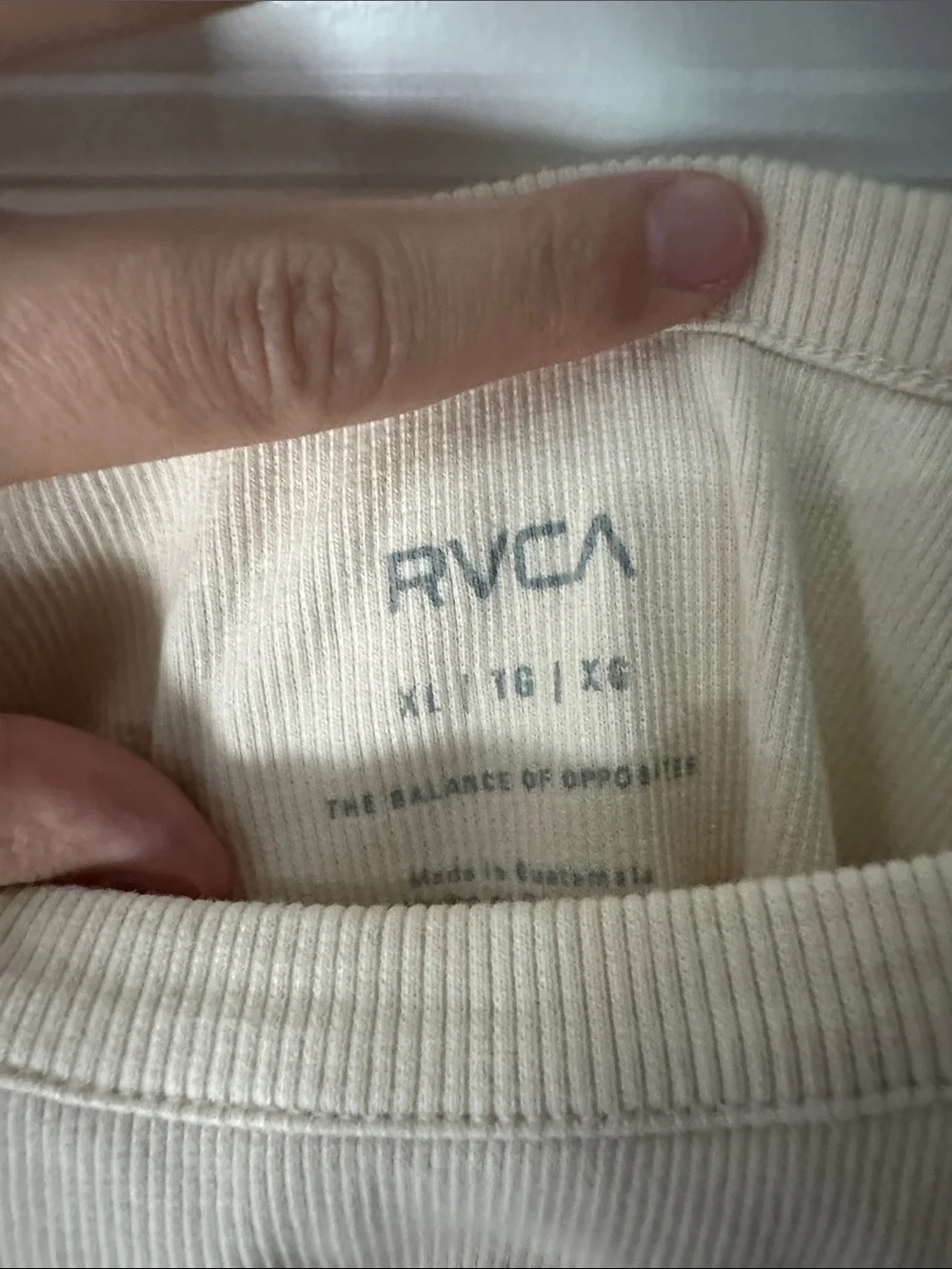 RVCA soft ribbed